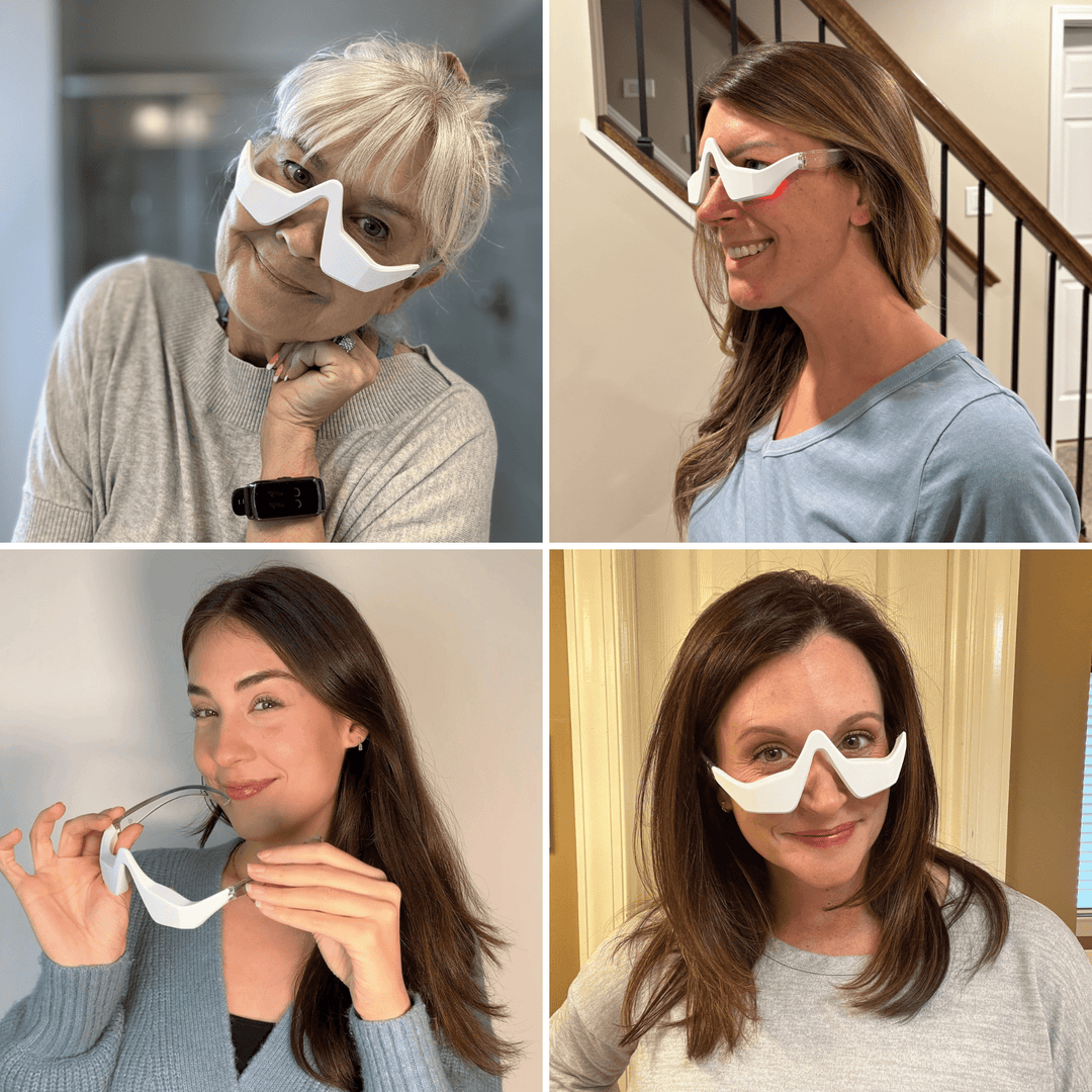 LumaNova Eye Rejuvenator do terapii światłem czerwonym i mikroprądem