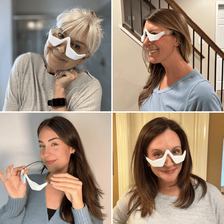 LumaNova Eye Rejuvenator do terapii światłem czerwonym i mikroprądem