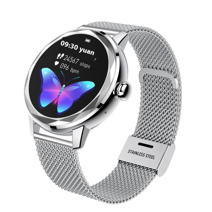 Smartwatch damski Smart Gold – luksusowy zegarek sportowy ze stali nierdzewnej