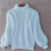 Sweter z golfem z moheru