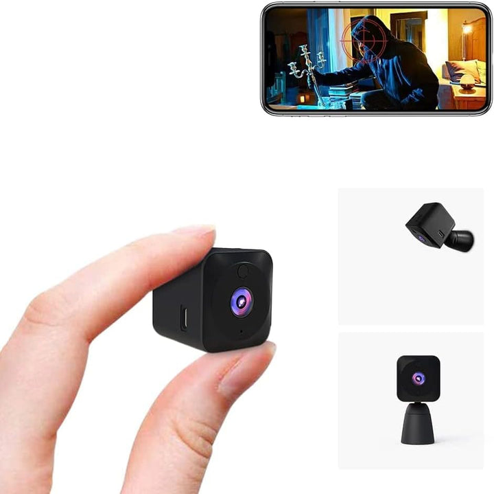 Mini kamera bezpieczeństwa 4K z Wi-Fi, ukryta kamera wewnętrzna z noktowizorem