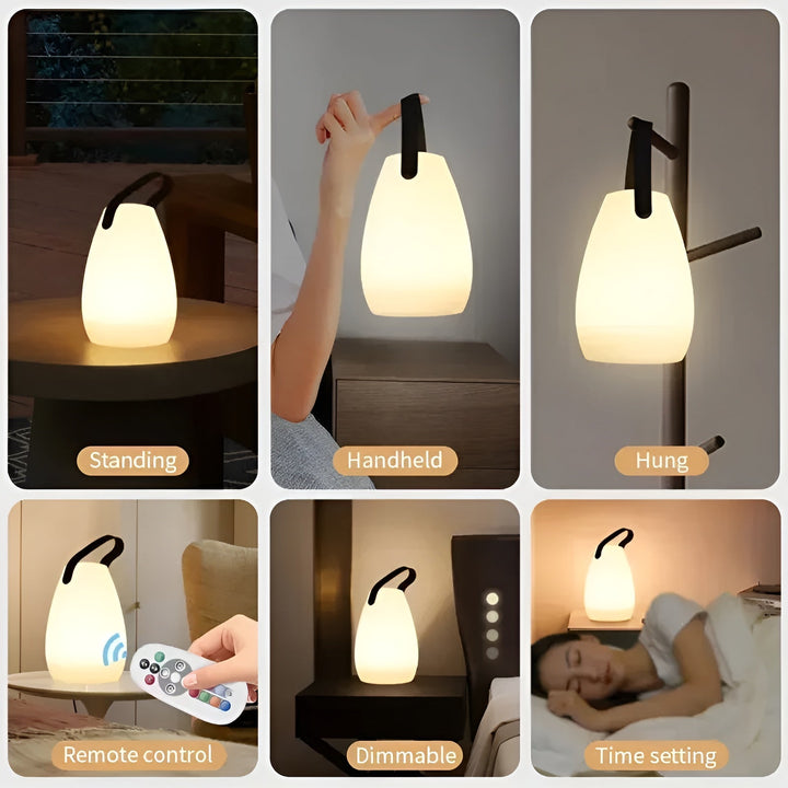Wodoodporna bezprzewodowa lampa stołowa LED do wnętrz i na zewnątrz - Lumora