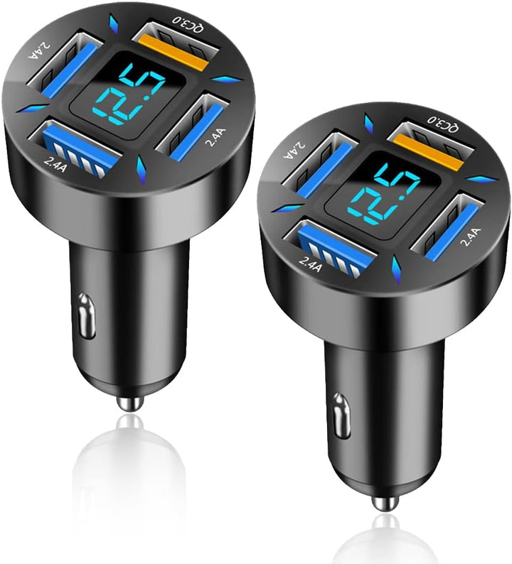 Ładowarka samochodowa 66W Super Szybkie Ładowanie z USB PD i QC 3.0 – uniwersalna do gniazda zapalniczki 12-24V