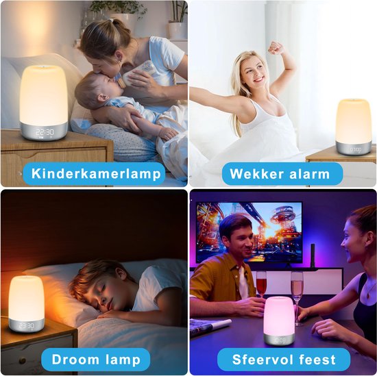 Budzik świetlny z dźwiękami natury - Aurora