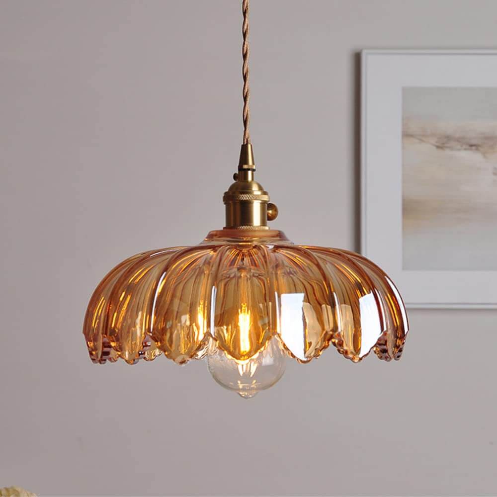 Szklana Lampa Wisząca - Romantyczna Atmosfera
