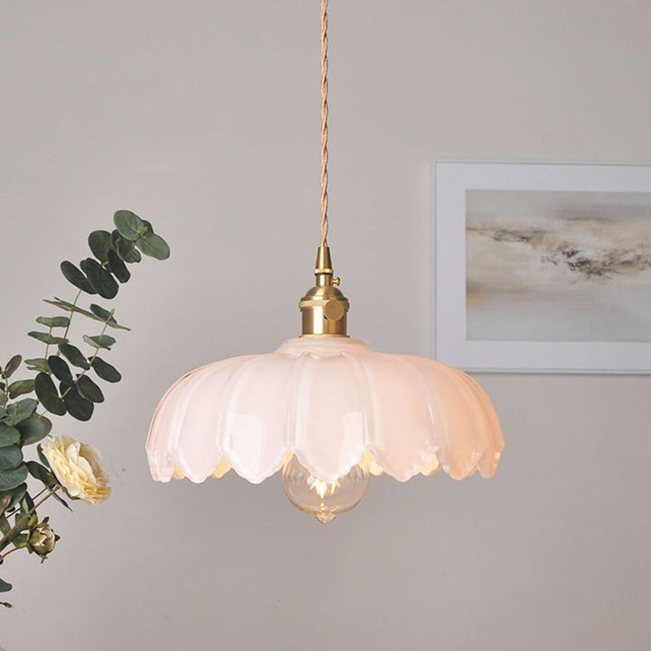 Szklana Lampa Wisząca - Romantyczna Atmosfera