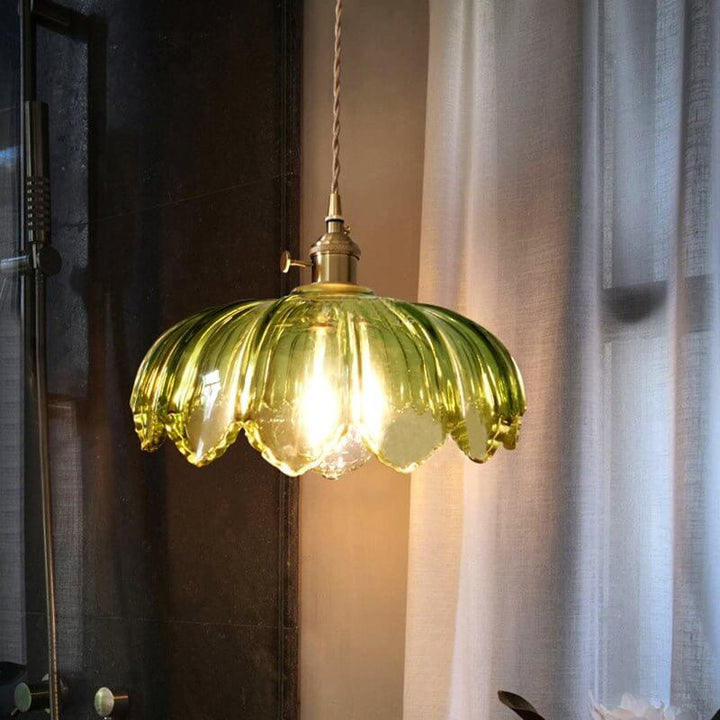 Szklana Lampa Wisząca - Romantyczna Atmosfera