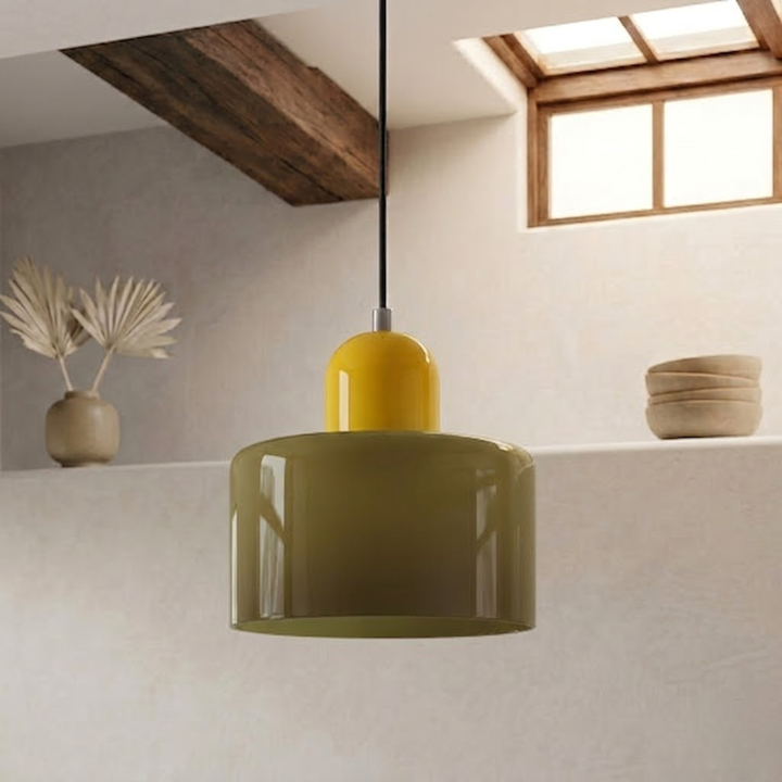 Wisząca lampa pierścieniowa o rozszerzonym designie halo