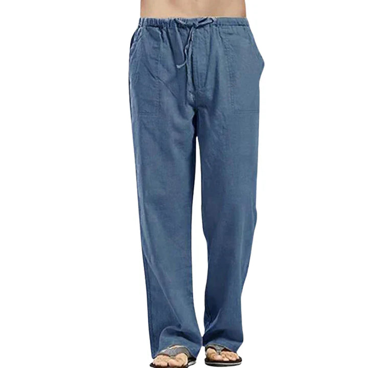 Lino – Oddychające Lnianowe Męskie Spodnie z Oversized Fit