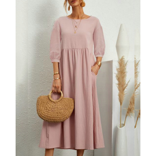 Isabelle – Kobieca Elegancka Sukienka Smocked na Lato | Midi