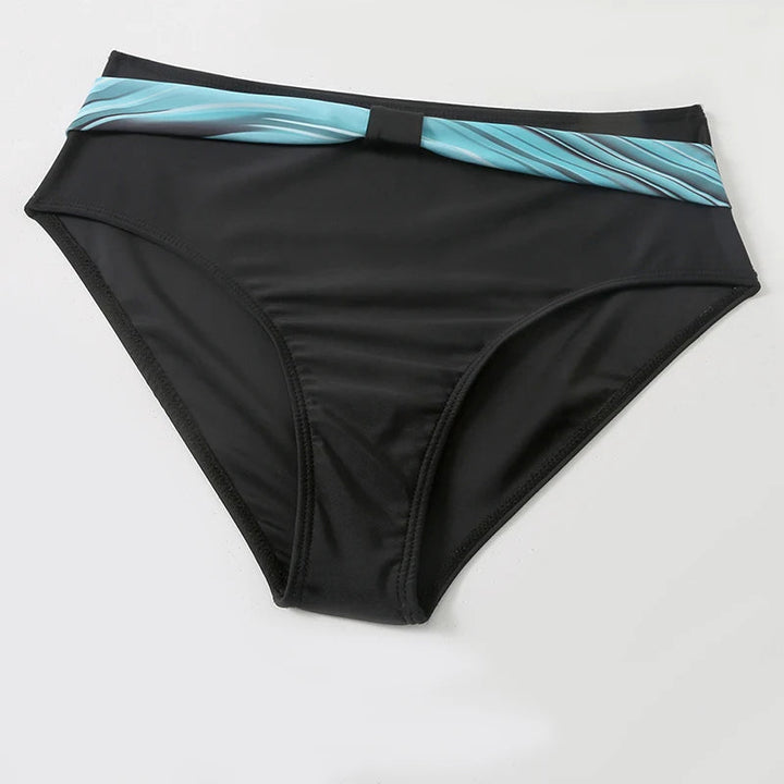 Zestaw Bikini z Wysoką Talią i Modnym Wzorem