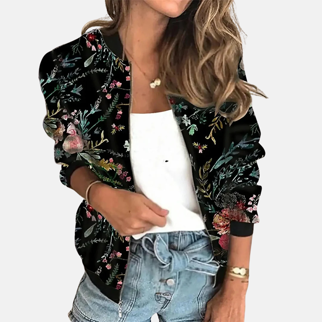 Kurtka Bomber Inspirowana Vintage dla Kobiet