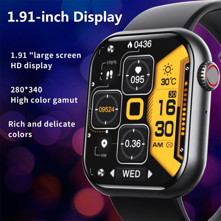 Wodoodporny smartwatch z pomiarem ciśnienia krwi, saturacji krwi i snu