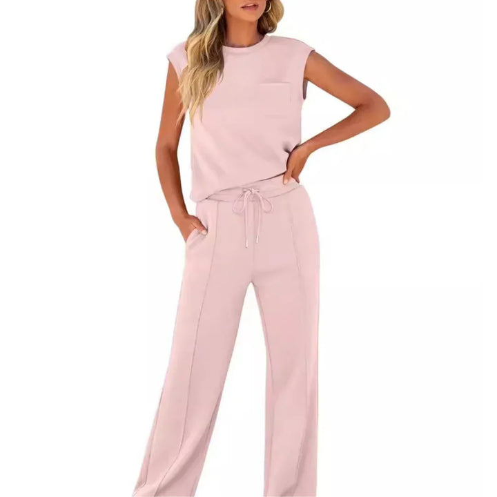 Damski zestaw oversize – casual na lato, odpowiedni do domu i na czas wolny
