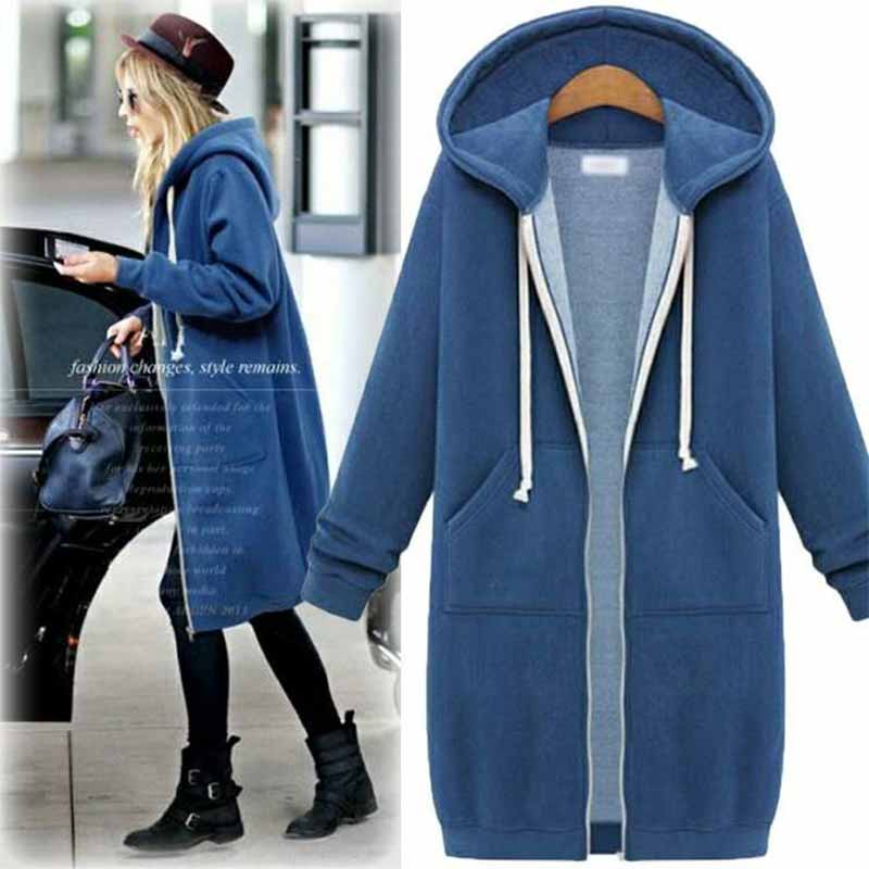Casualowy długi kardigan damski - CozyZip
