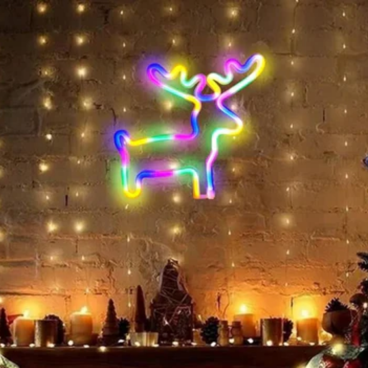 Neonowa Lampa Choinkowa