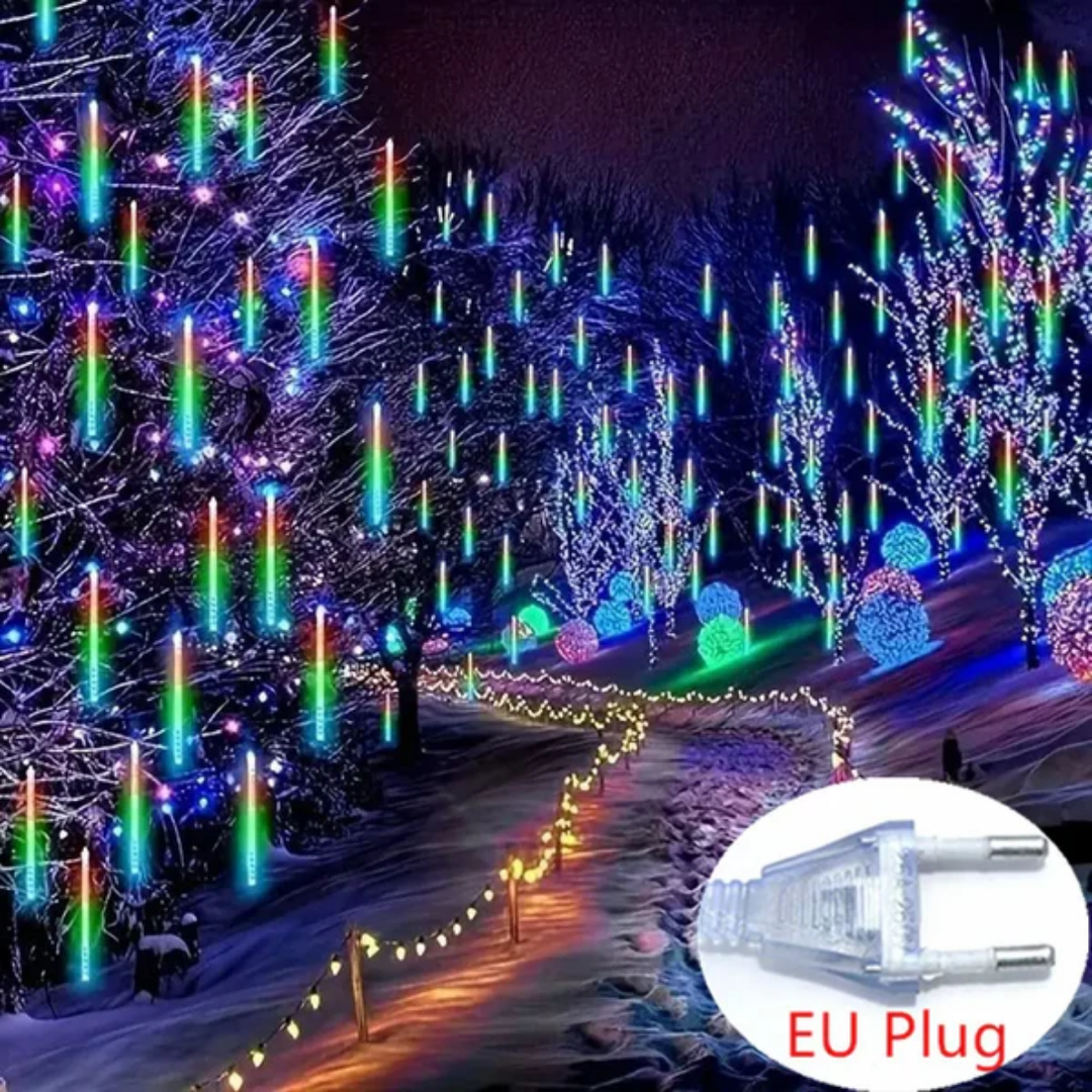 LED Meteorytowe Światła Deszczu