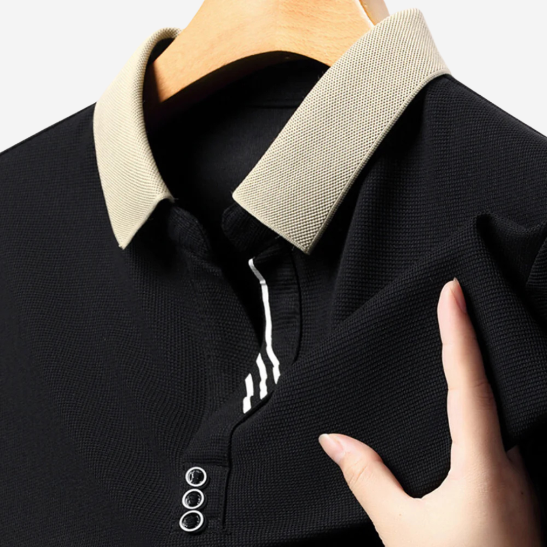 Casual Długirekawowy Polo dla Mężczyzn
