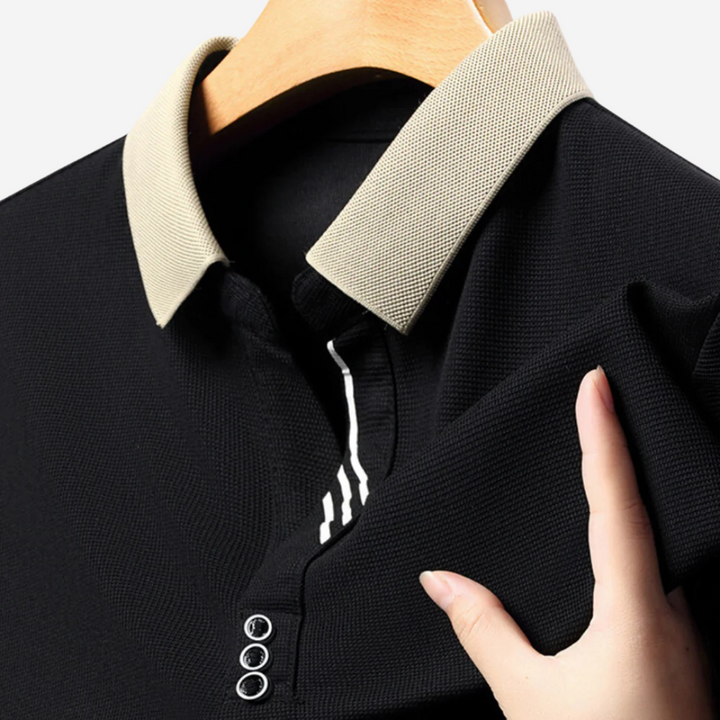 Casual Długirekawowy Polo dla Mężczyzn