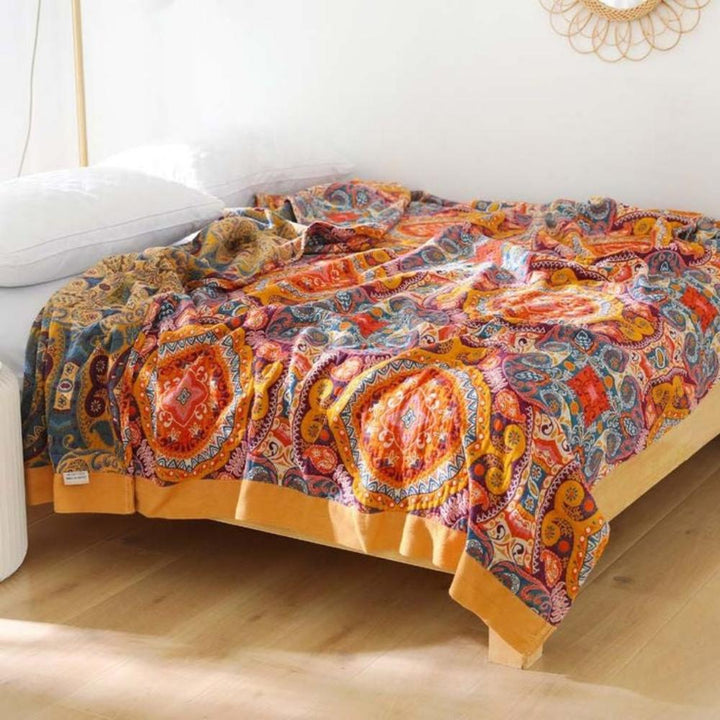 Odwracalny koc Boho Wschód Słońca