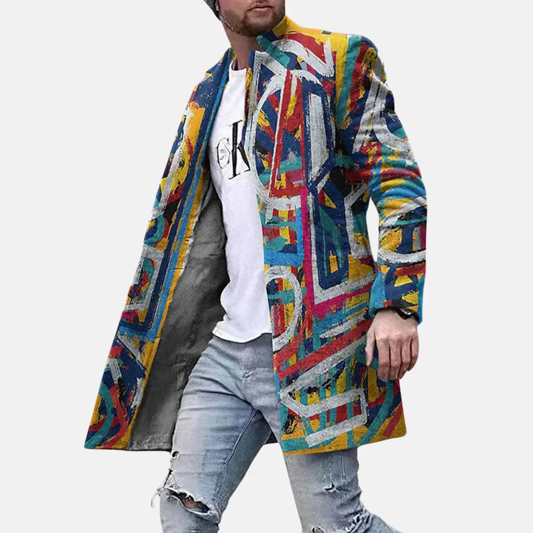 Kurtka Street Print – Casual i Regulowana Męska