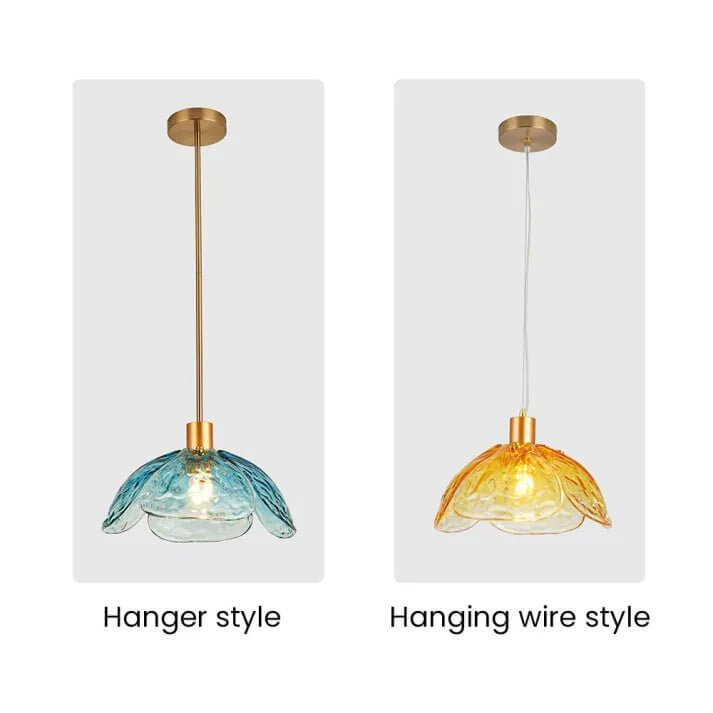 Lampa Wisząca Liść Kwiatu - Elegancka Lampka Nocna
