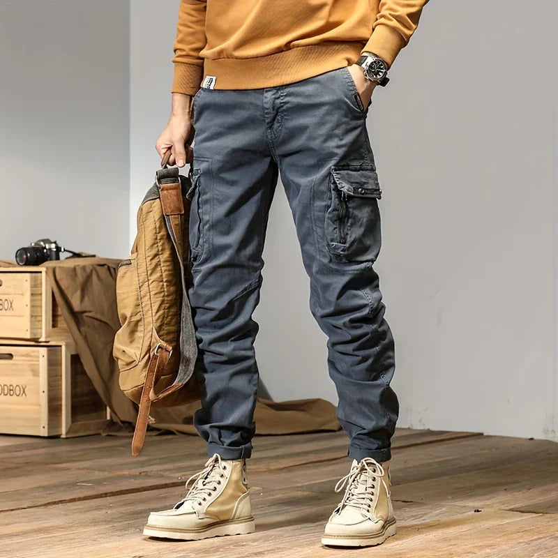 Stylowe Męskie Spodnie Jogger Cargo