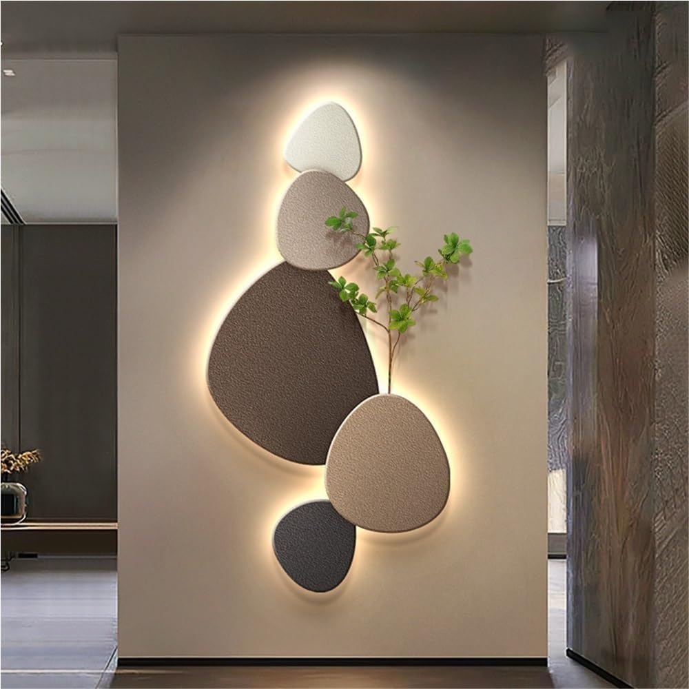 Nowoczesna lampa ścienna z organicznym designem i oświetleniem LED do wnętrz
