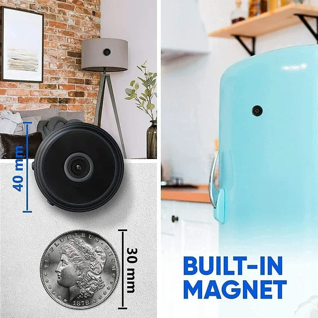 Mini kamera magnetyczna bezprzewodowa z audio i wideo na żywo