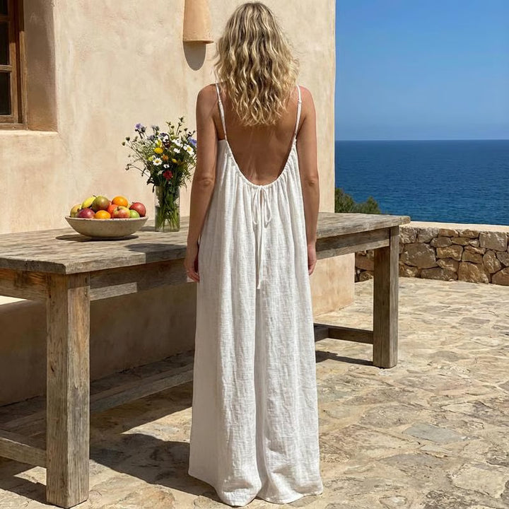 CalmMuse – Przewiewna Sukienka Lounge Cami
