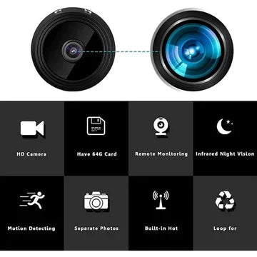Mini kamera magnetyczna bezprzewodowa z audio i wideo na żywo