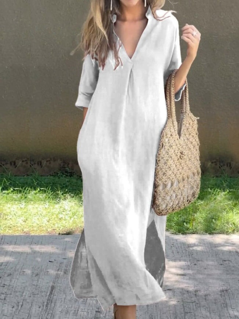 Brigittel – Sukienka Maxi dla Kobiet | Bezwysiłkowa Elegancja
