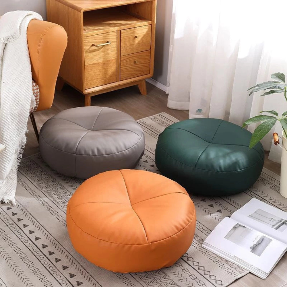 Poduszka ze skóry Nappa w stylu japońskim – Minimalistyczny komfort z luksusowym dotykiem