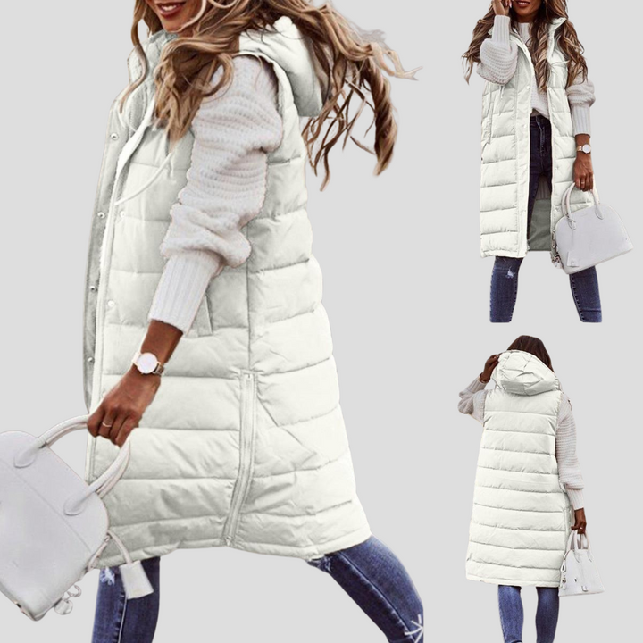 Damski Długi Kaptur Bodywarmer