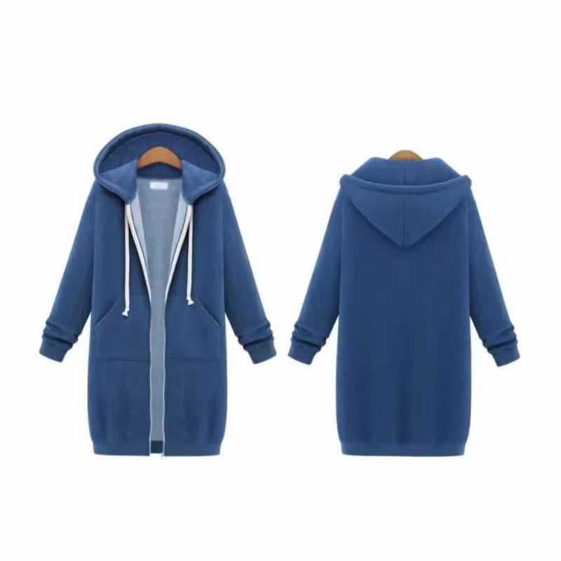 Casualowy długi kardigan damski - CozyZip