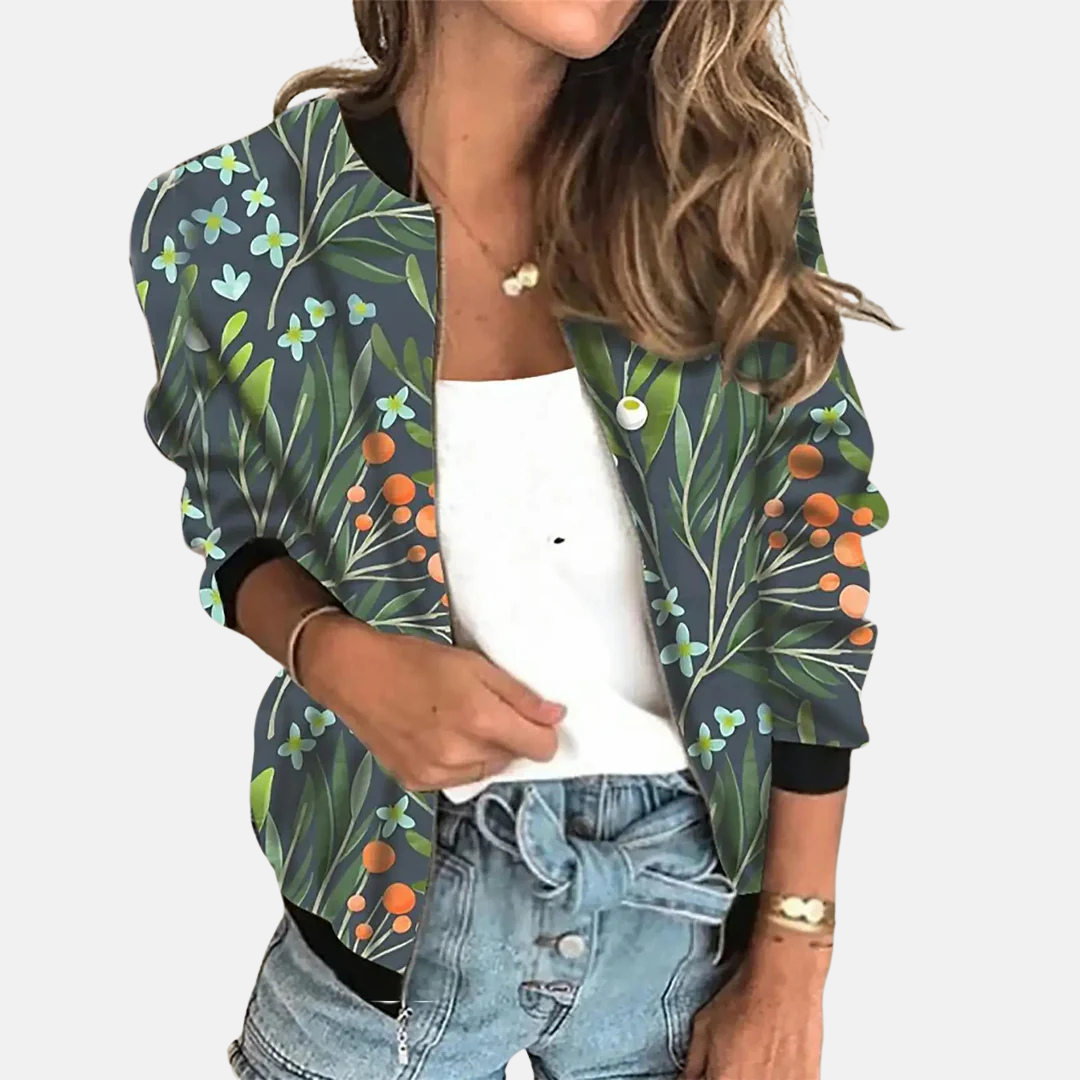 Kurtka Bomber Inspirowana Vintage dla Kobiet