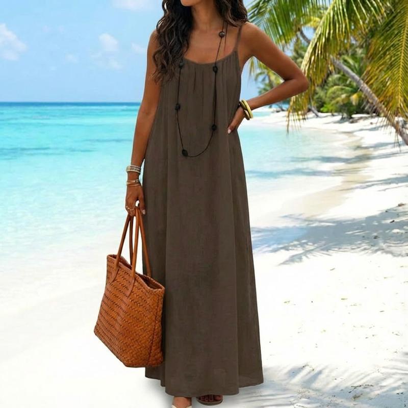 CalmMuse – Przewiewna Sukienka Lounge Cami