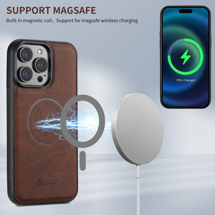 Luksusowe etui na telefon z kieszonką na karty