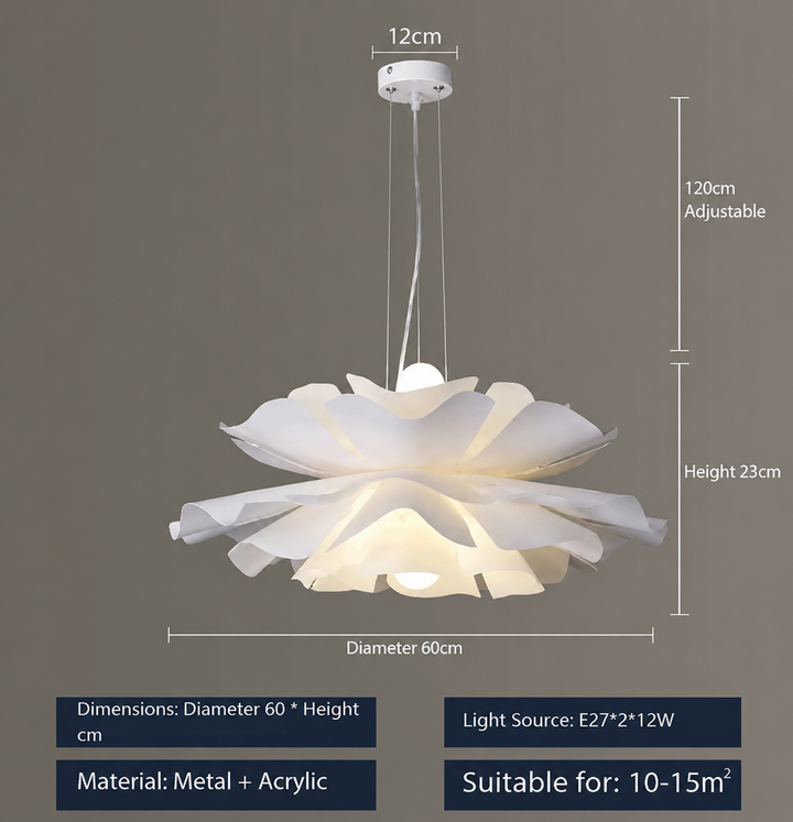 Gupton – nordycka lampa wisząca w kształcie kwiatu lotosu