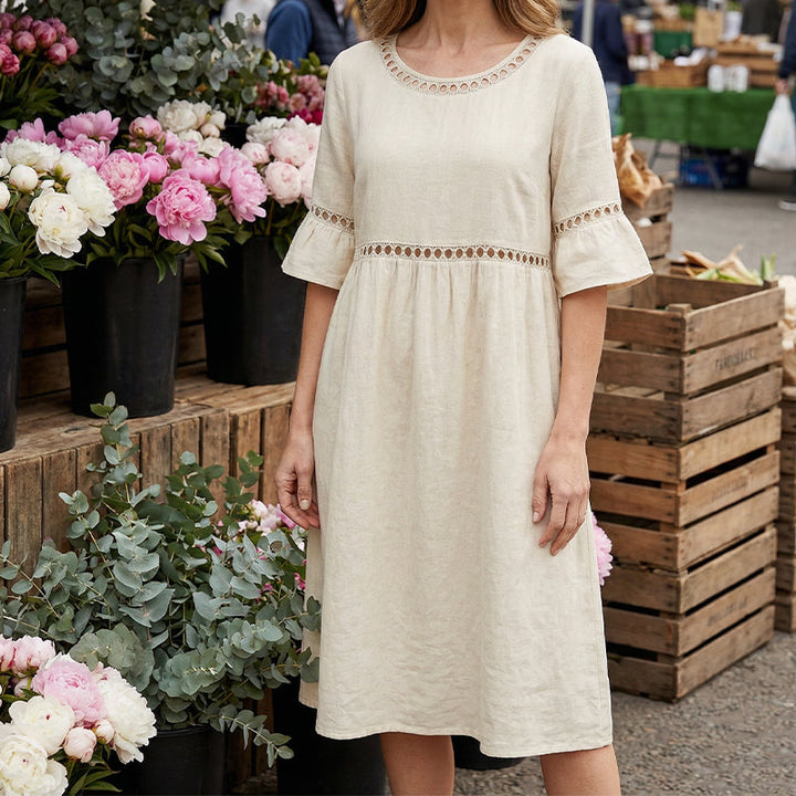 Amara™ | Elegancka Sukienka Midi Maskująca Brzuszek