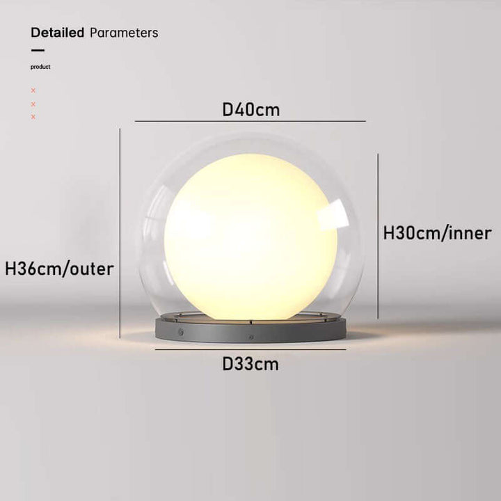 Nowoczesna lampa zewnętrzna - design w kształcie księżyca