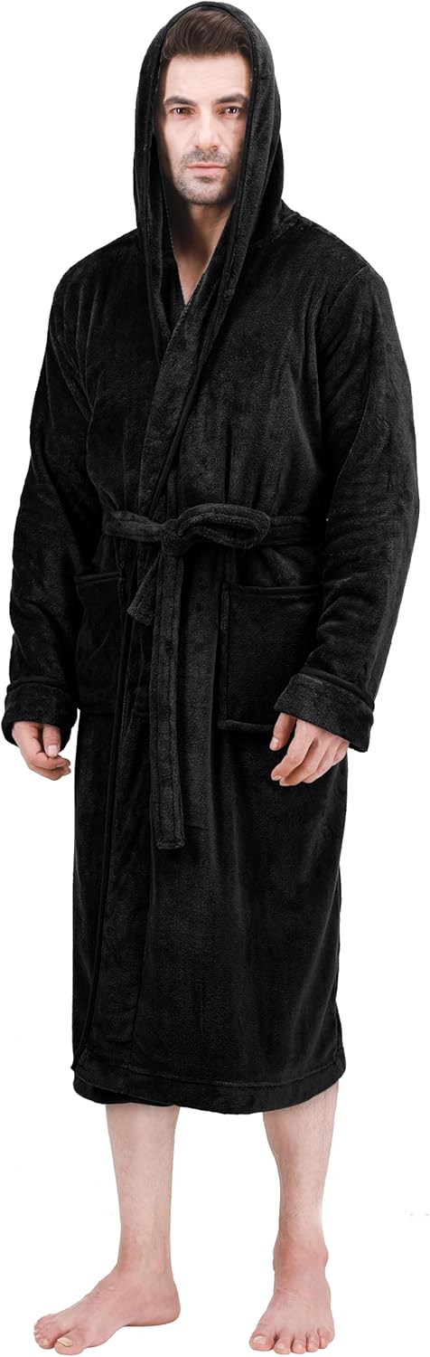 Wygodny polarowy szlafrok męski - Harry