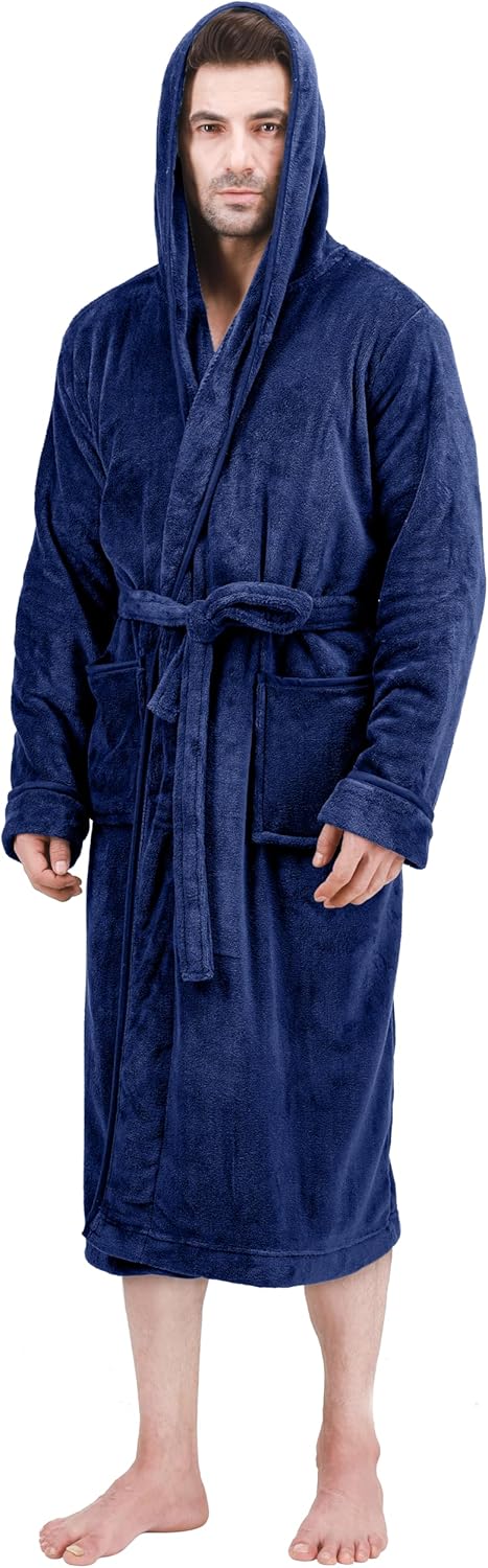 Wygodny polarowy szlafrok męski - Harry