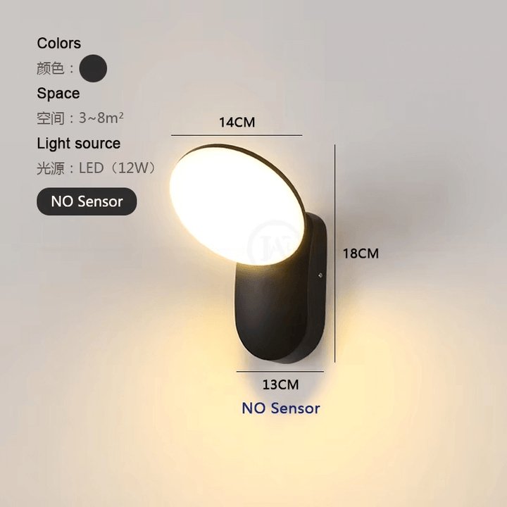 Inteligentna lampa ścienna LED z czujnikiem ruchu
