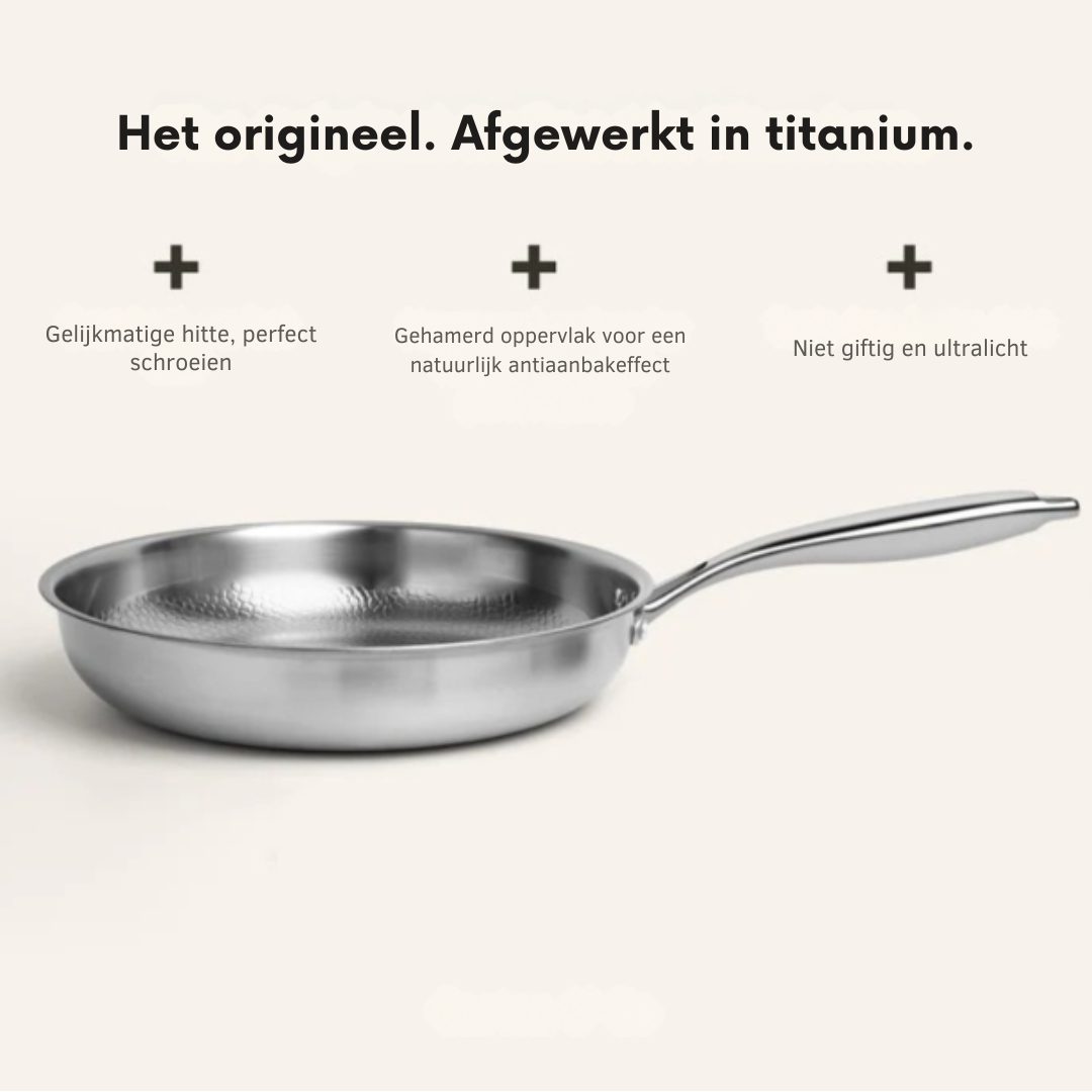 Premium zestaw garnków tytanowych 3 elementy – do indukcji i z naturalną powłoką nieprzywierającą – 3 garnki