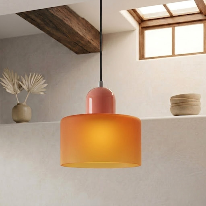 Wisząca lampa pierścieniowa o rozszerzonym designie halo