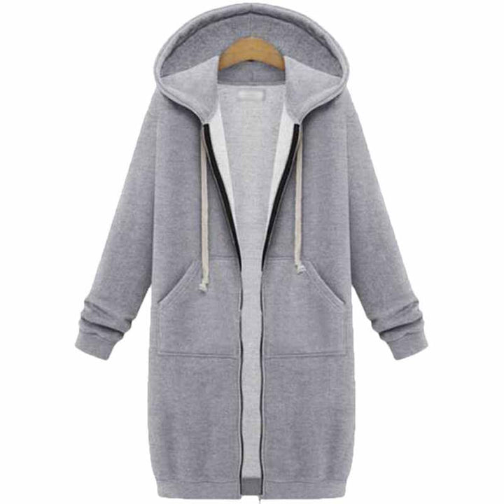 Casualowy długi kardigan damski - CozyZip
