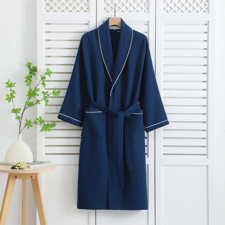 Lekkie Kimono Bawełniane Wafel Bathrobe