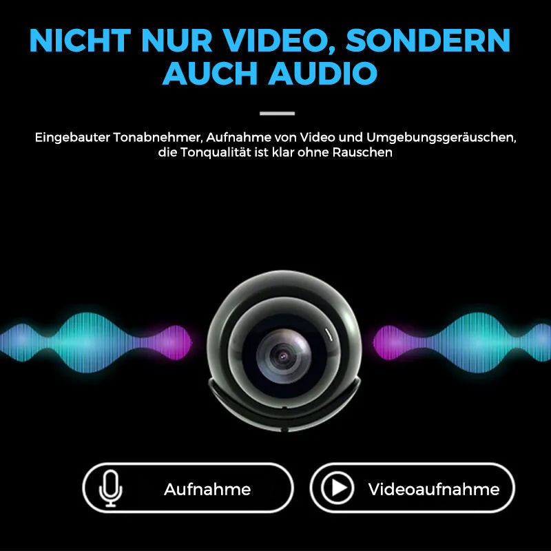 Mini kamera monitorująca WiFi 1080p | Ukryte widzenie w nocy | Alarm ruchu | Dźwięk