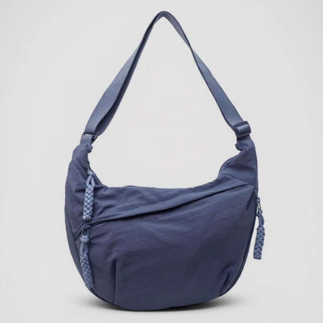Torebka na ramię – regulowany pasek, nylonowa torba crossbody z wieloma kieszeniami